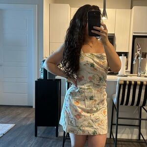 Abercrombie & Fitch Cream Mini Sundress